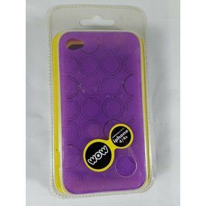 Wow Phone Case Technologies Protective for iPhone 4 & 4s Cover Purple 4012B